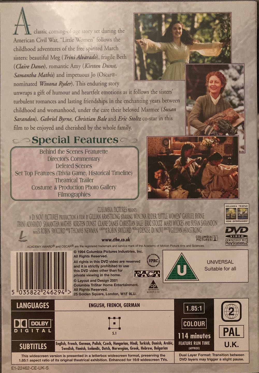 Little Women DVD movie collectible [Barcode 5035822246294] - Main Image 2