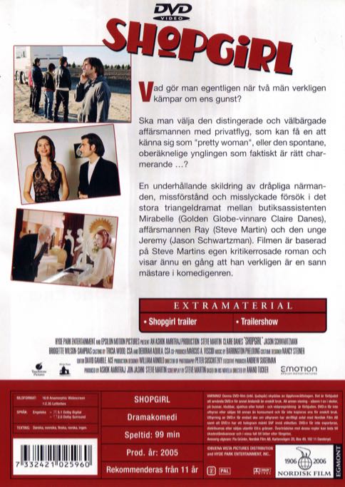 Shopgirl DVD movie collectible [Barcode 786936282986] - Main Image 2