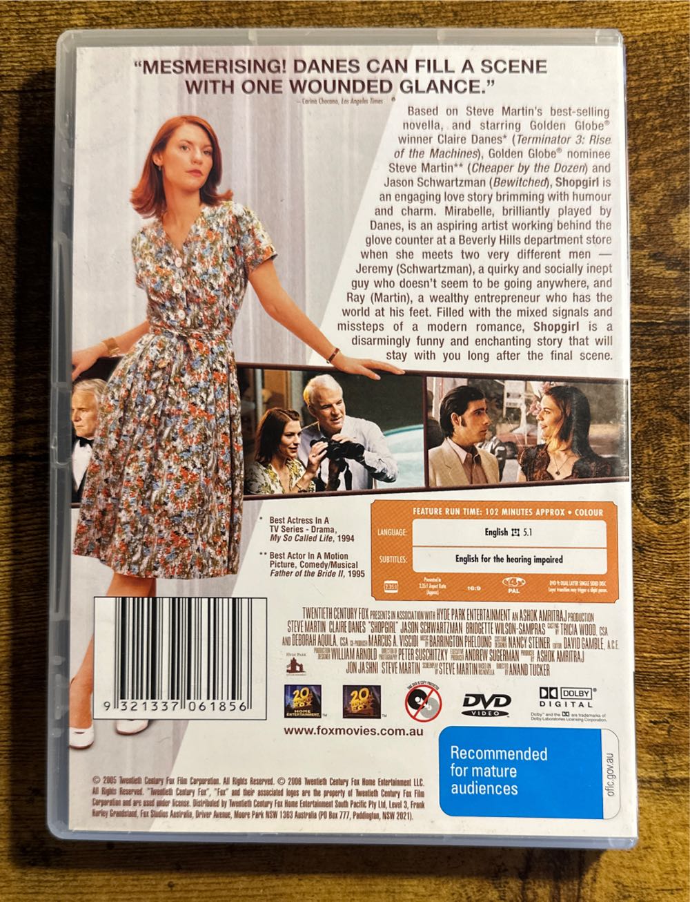 Shopgirl (2005) DVD DVD movie collectible [Barcode 9321337061856] - Main Image 2