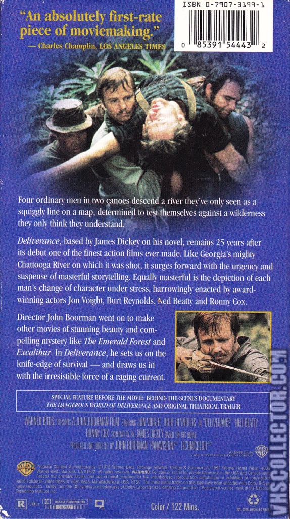 Deliverance VHS movie collectible [Barcode 085391544432] - Main Image 2