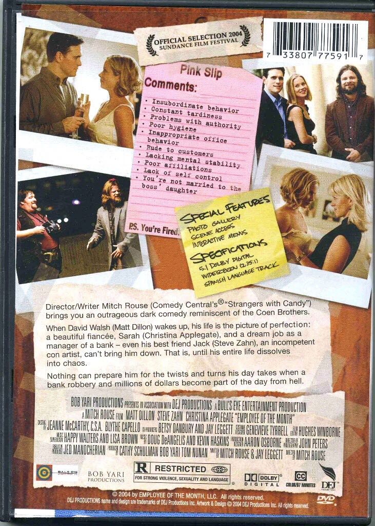 Employee of the Month DVD movie collectible [Barcode 733807775917] - Main Image 2