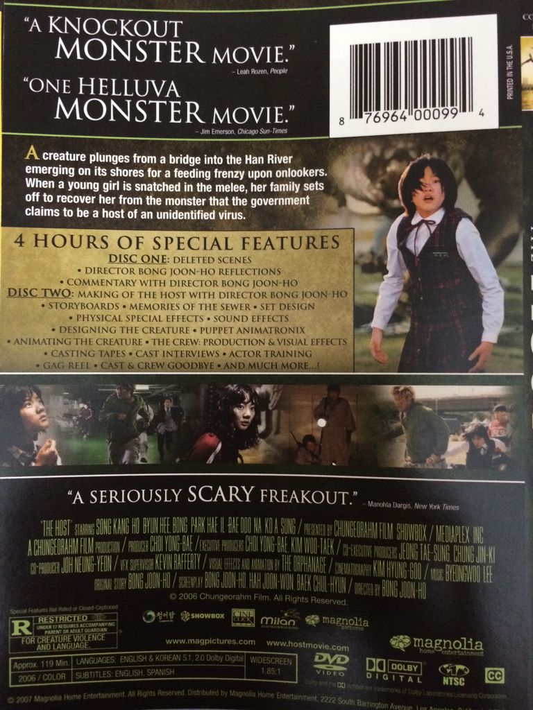 The Host DVD movie collectible [Barcode 876964000994] - Main Image 2