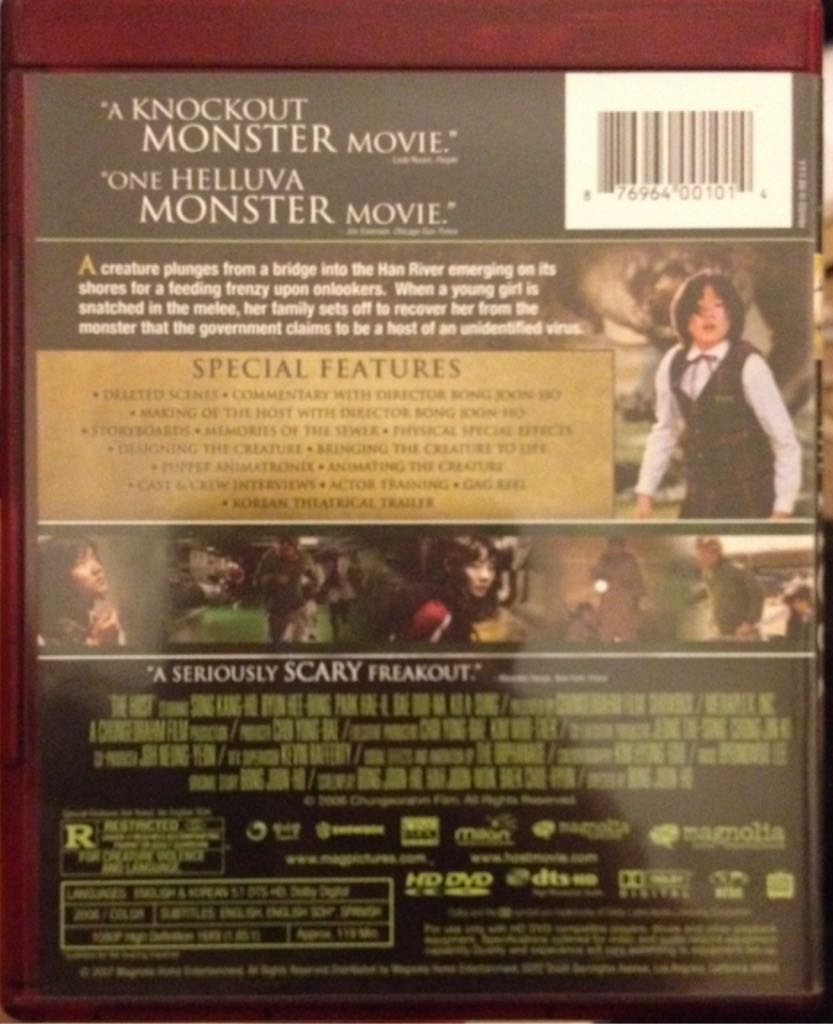 The Host HD DVD movie collectible [Barcode 876964001014] - Main Image 2