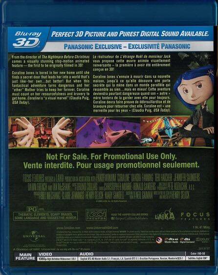 Coraline Blu-ray movie collectible [Barcode 5050582710441] - Main Image 2