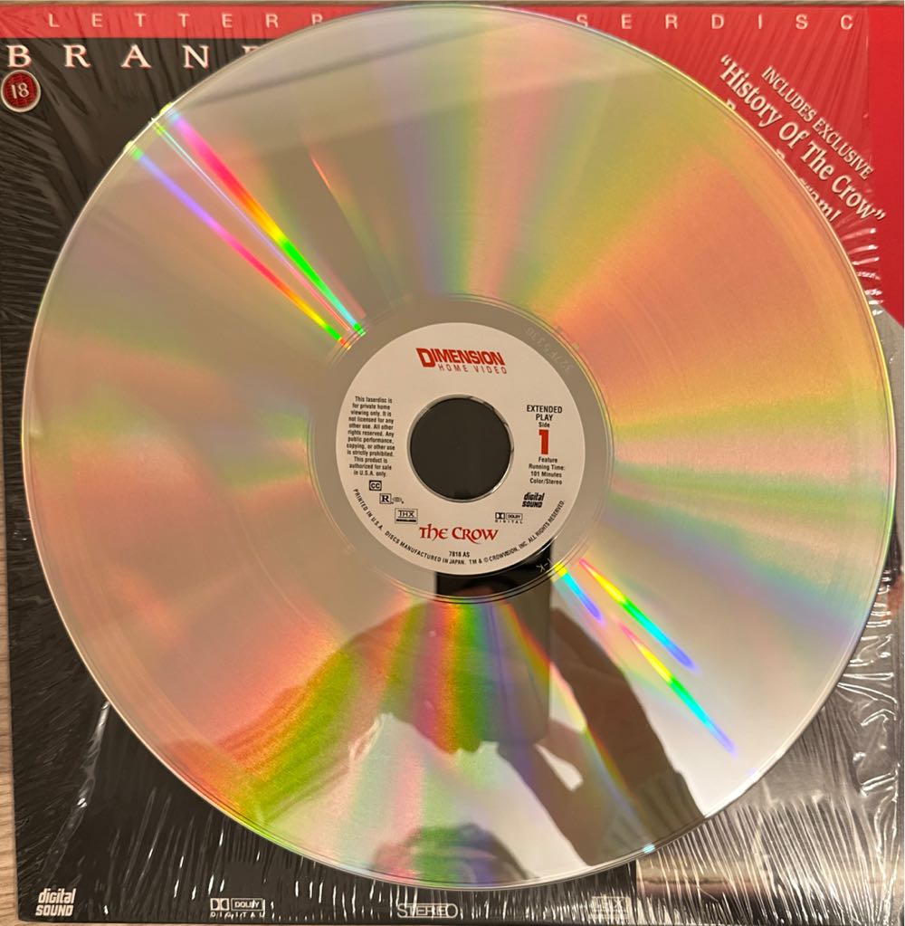 The Crow Laser Disc movie collectible [Barcode 786936033335] - Main Image 3