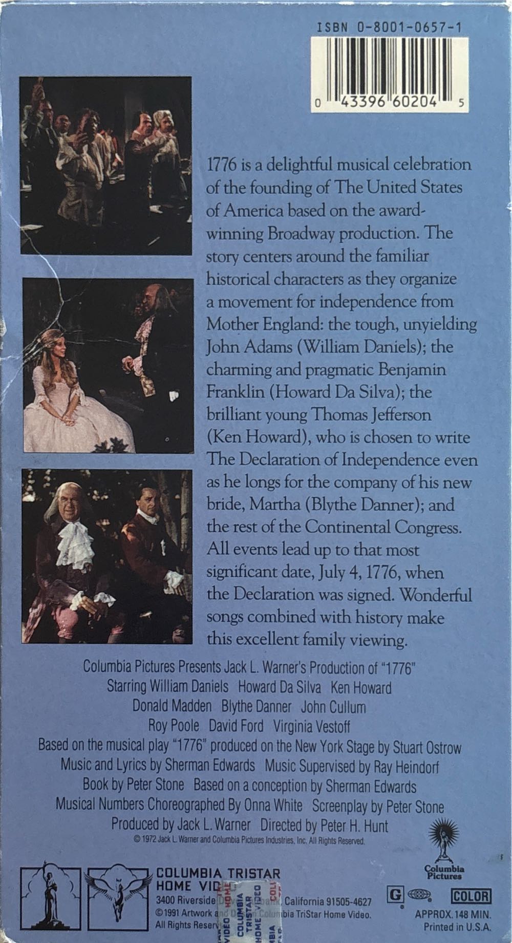 1776 VHS movie collectible [Barcode 043396602045] - Main Image 2