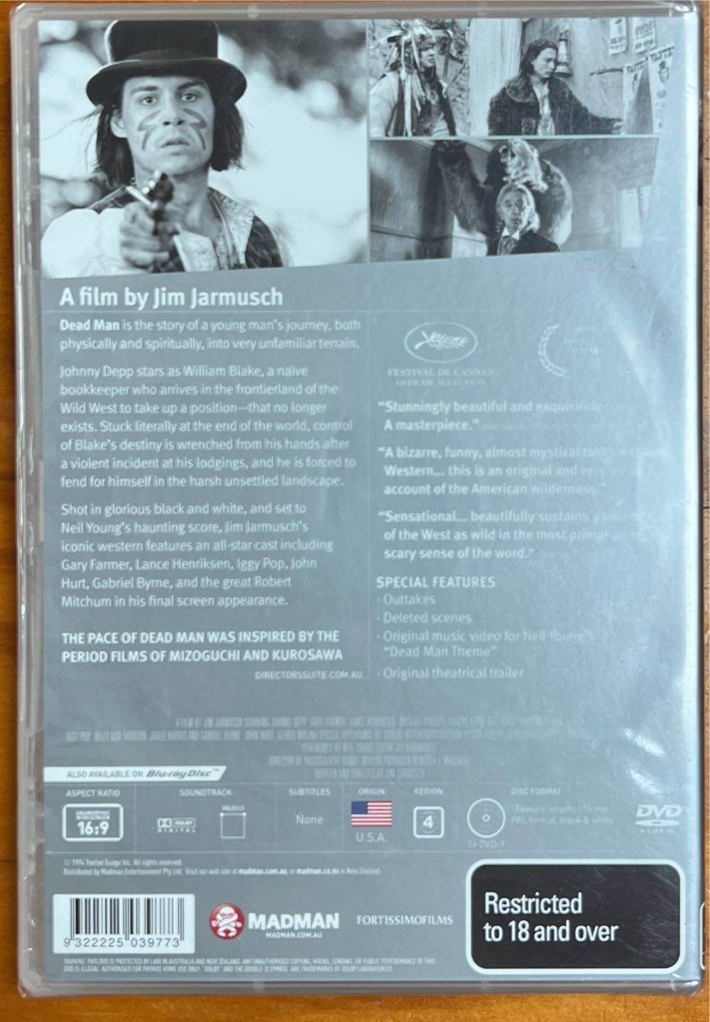 Dead Man DVD movie collectible [Barcode 9322225039773] - Main Image 2