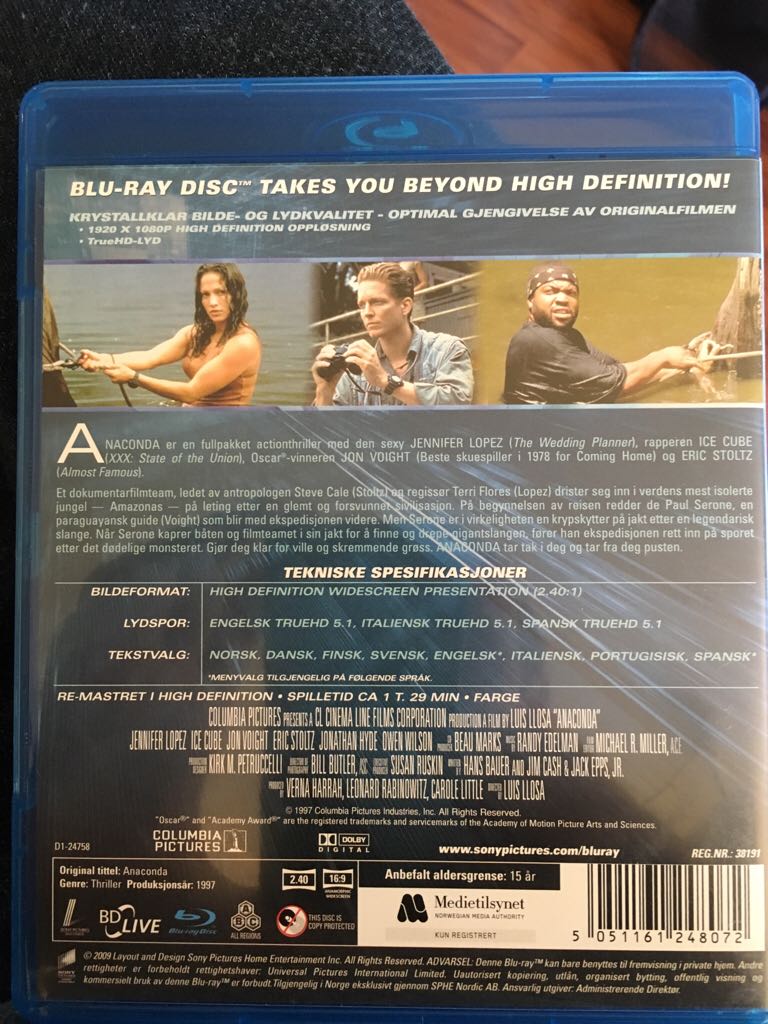 Anaconda 4K Ultra HD movie collectible [Barcode 5051161248072] - Main Image 2