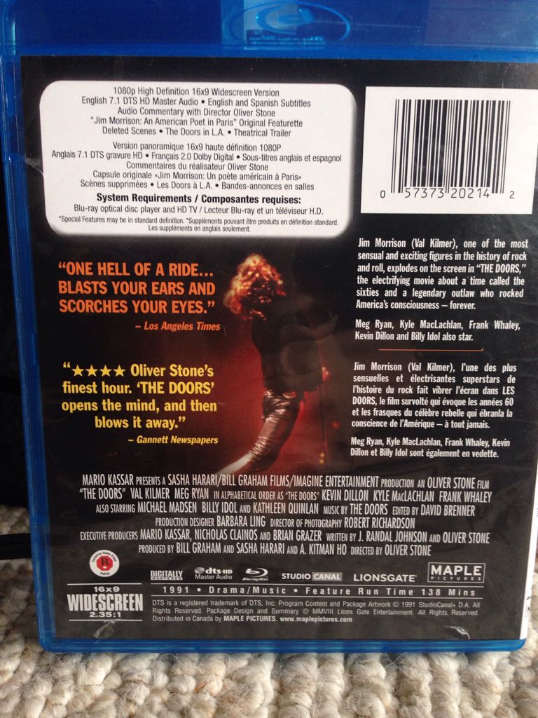 The Doors Fandango at Home movie collectible [Barcode 0012236100010] - Main Image 2