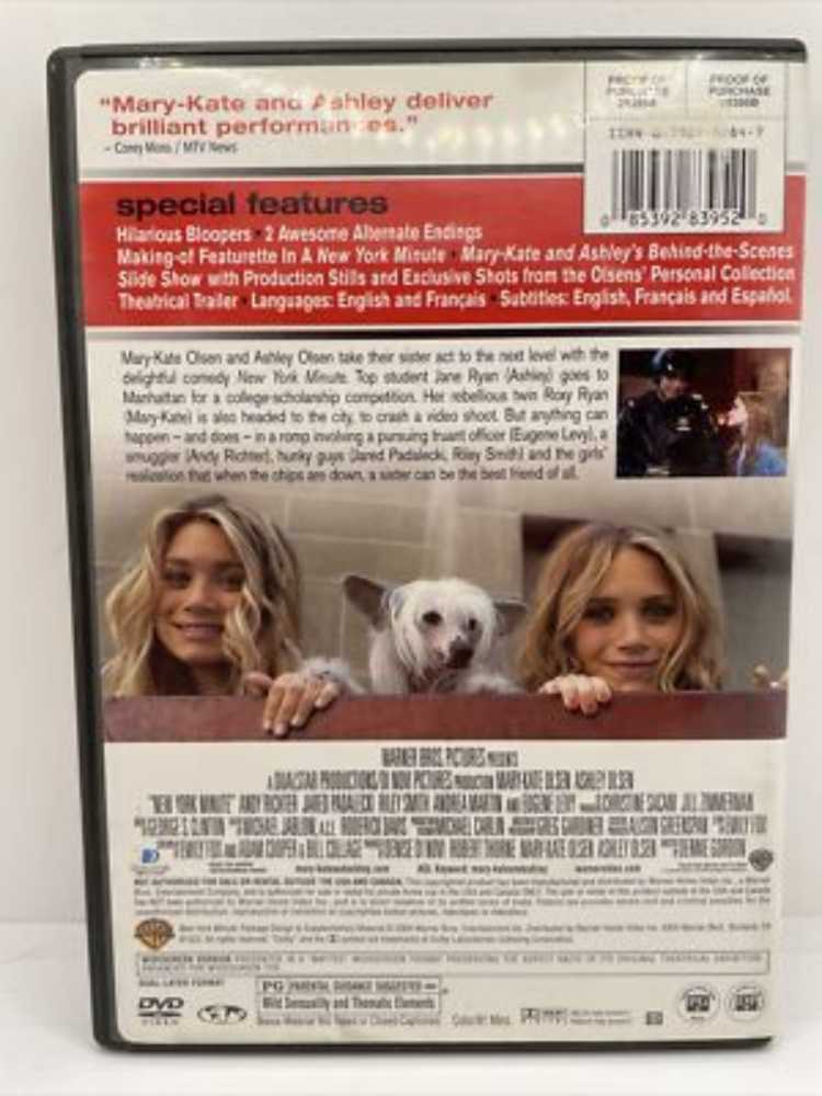 New York Minute DVD movie collectible [Barcode 085392839421] - Main Image 4