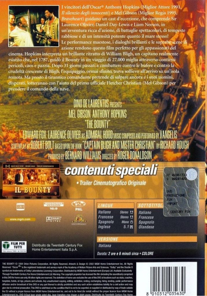 Bounty, The DVD movie collectible - Main Image 2