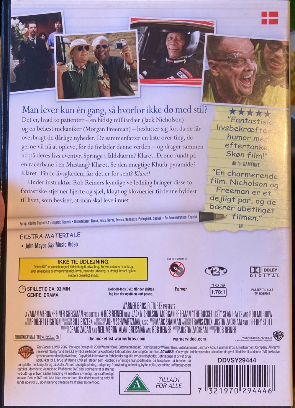 The Bucket List iTunes movie collectible [Barcode 7321970294446] - Main Image 2