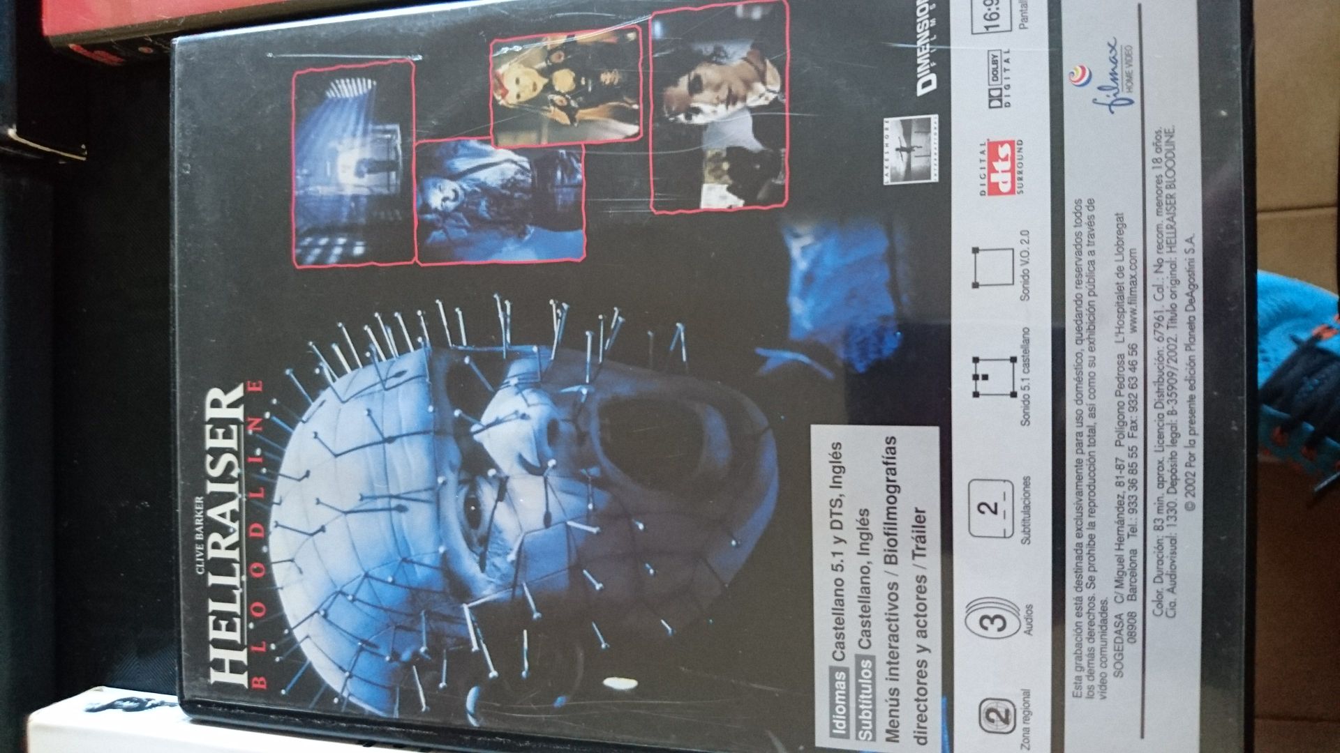 Hellraiser DVD movie collectible [Barcode 7036982008041] - Main Image 2