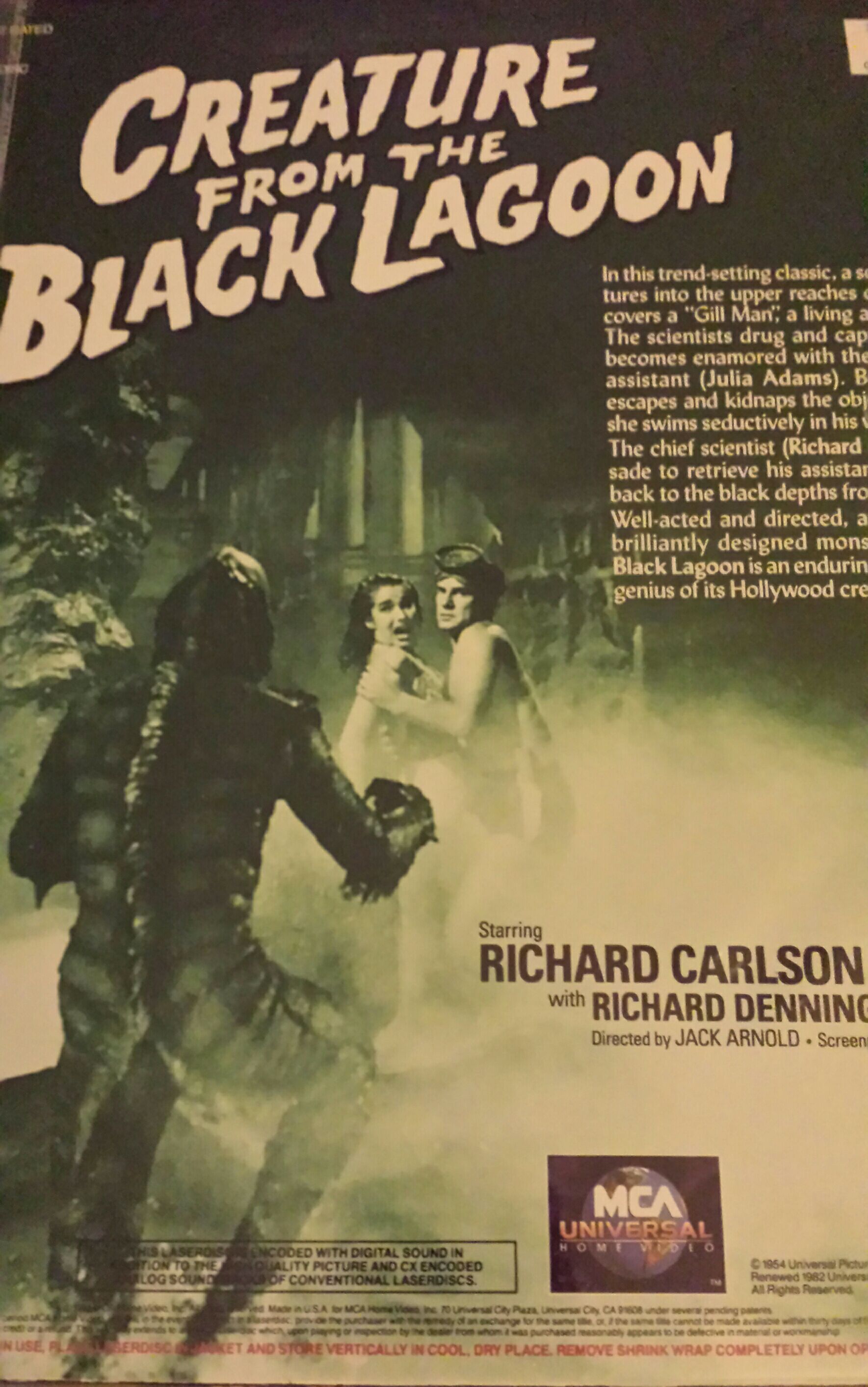 Creature From the Black Lagoon Laser Disc movie collectible [Barcode 025192230059] - Main Image 2