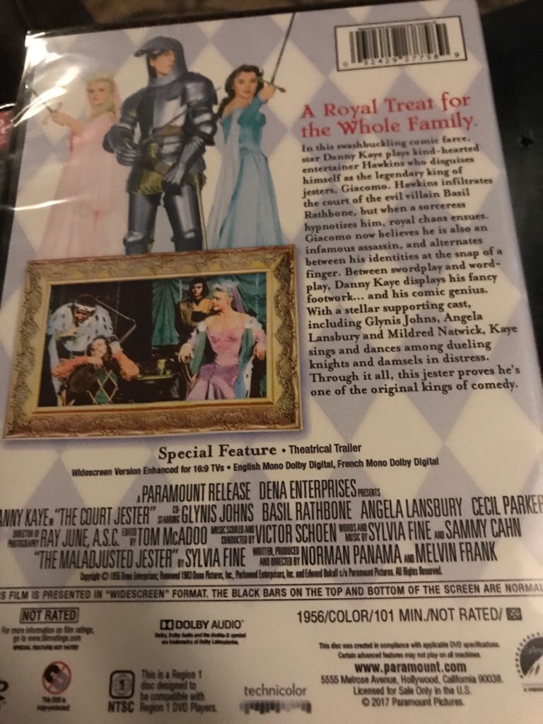 Court Jester, The DVD movie collectible [Barcode 032429277589] - Main Image 2