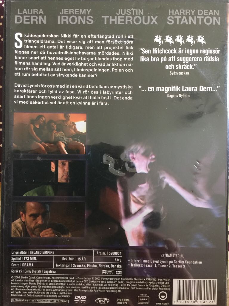 Inland Empire DVD movie collectible [Barcode 7391970024121] - Main Image 2