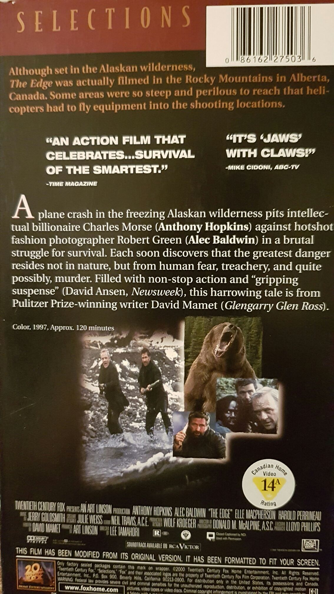 The Edge VHS movie collectible [Barcode 086162275043] - Main Image 2