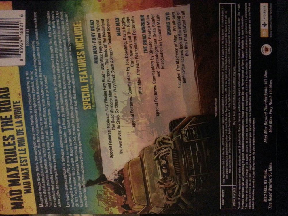Mad Max DVD movie collectible [Barcode 5051888171554] - Main Image 2