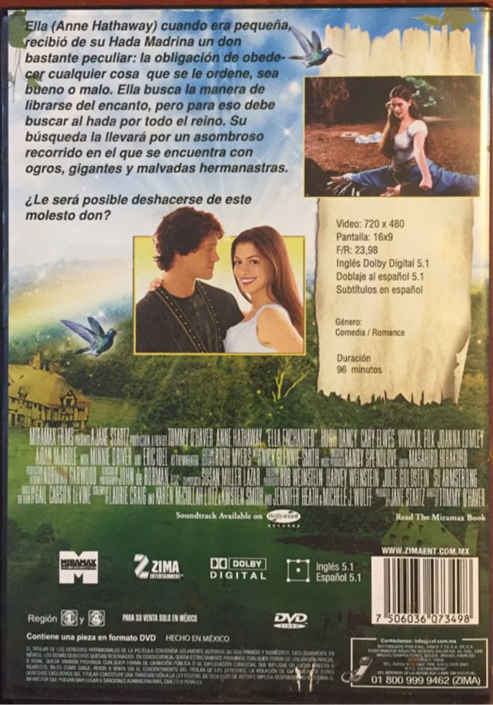 Ella Encantada DVD movie collectible [Barcode 7506036073498] - Main Image 2