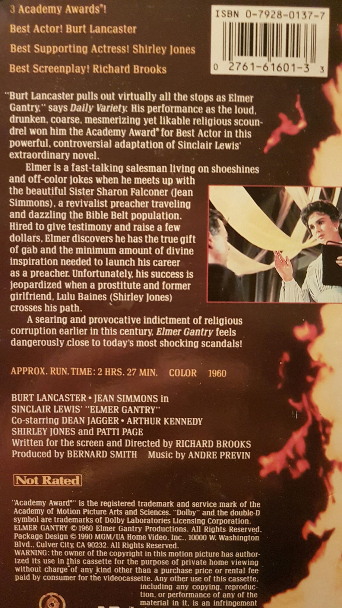 ELMER GANTRY *streaming  Movies Anywhere movie collectible [Barcode 5050070009453] - Main Image 2