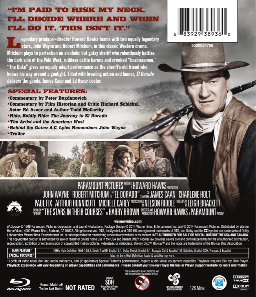 El Dorado Digital Copy movie collectible [Barcode 097360662542] - Main Image 2