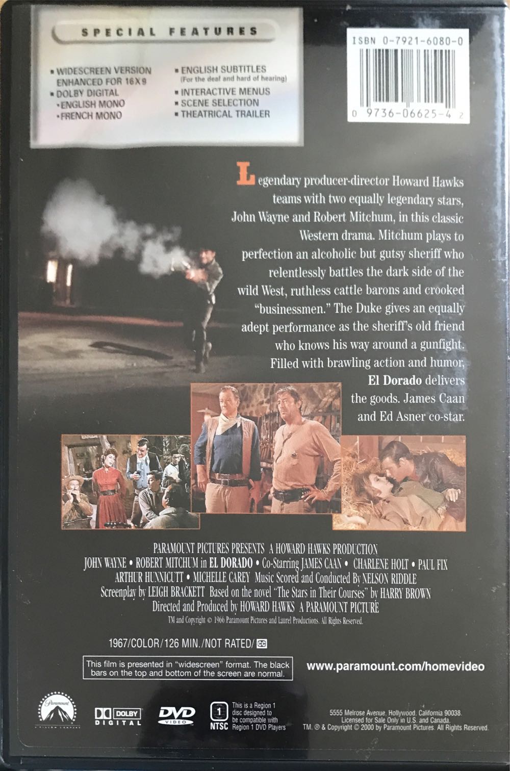 El Dorado Digital Copy movie collectible [Barcode 097360662542] - Main Image 4