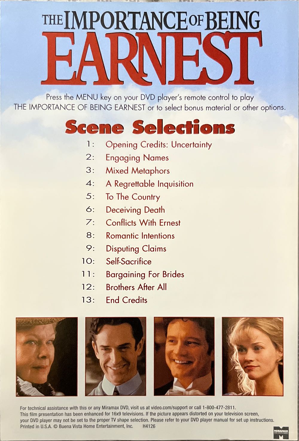 The Importance of Being Earnest DVD-R movie collectible [Barcode 786936199291] - Main Image 3