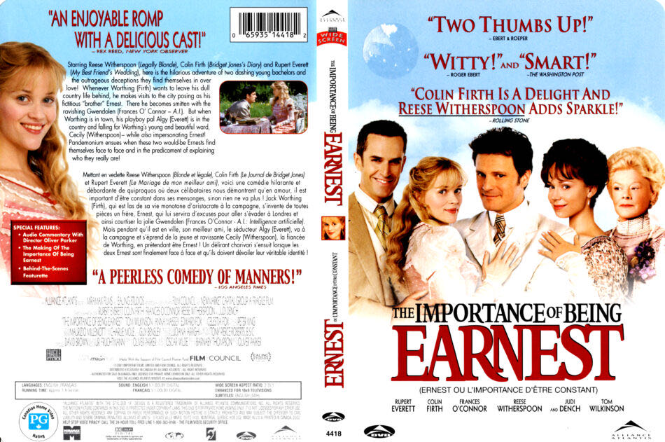 The Importance of Being Earnest DVD-R movie collectible [Barcode 786936199291] - Main Image 4