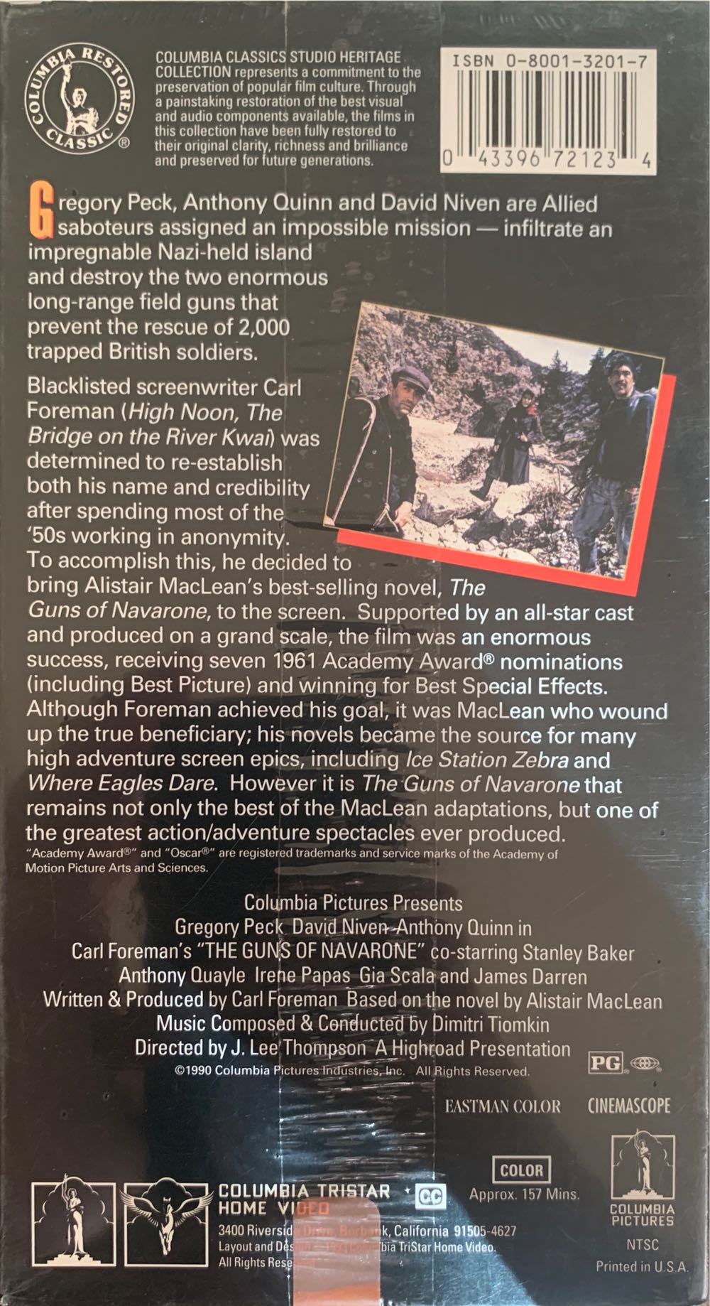 The Guns of Navarone VHS movie collectible [Barcode 043396721234] - Main Image 2