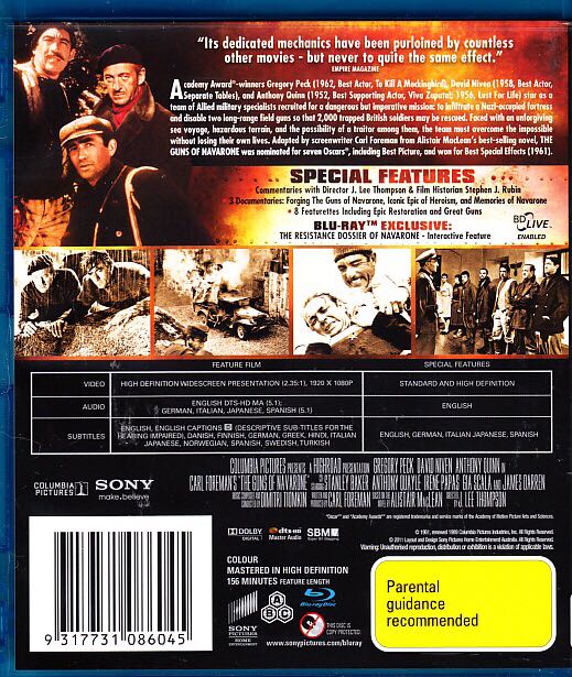 The Guns of Navarone iTunes movie collectible [Barcode 9317731086045] - Main Image 2