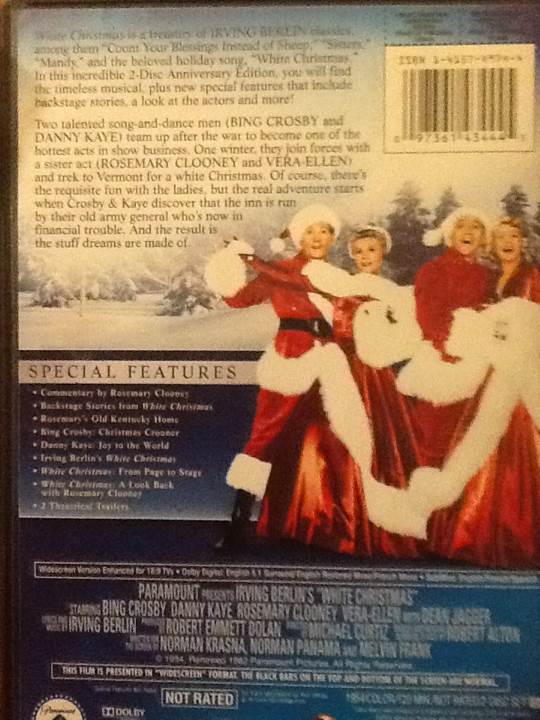 White Christmas DVD movie collectible [Barcode 097361434445] - Main Image 2