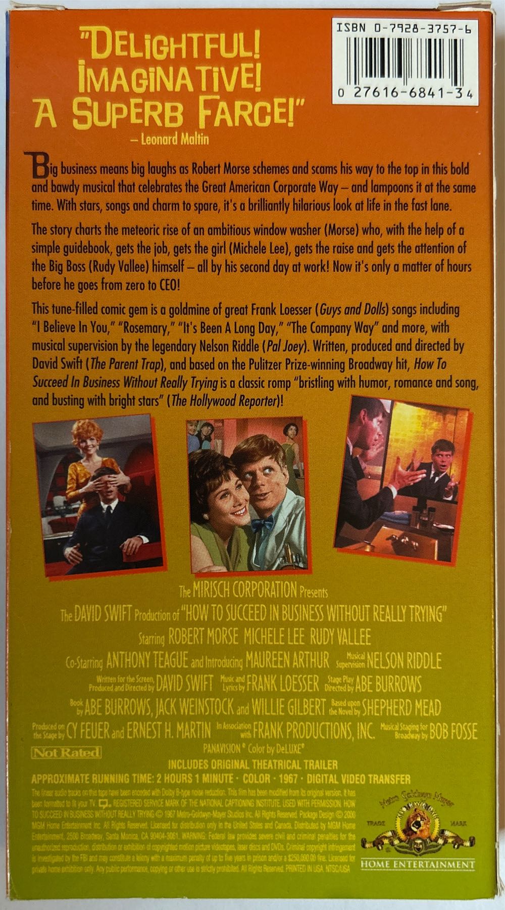 How to Succeed in Business Without Really Trying VHS movie collectible [Barcode 027616684134] - Main Image 2