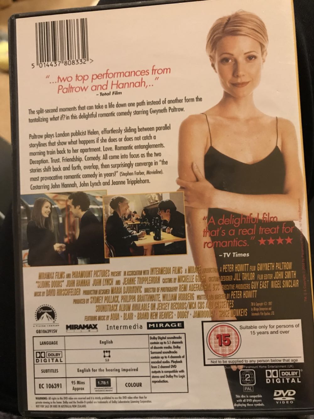 Sliding Doors Plex movie collectible [Barcode 5014437808332] - Main Image 2