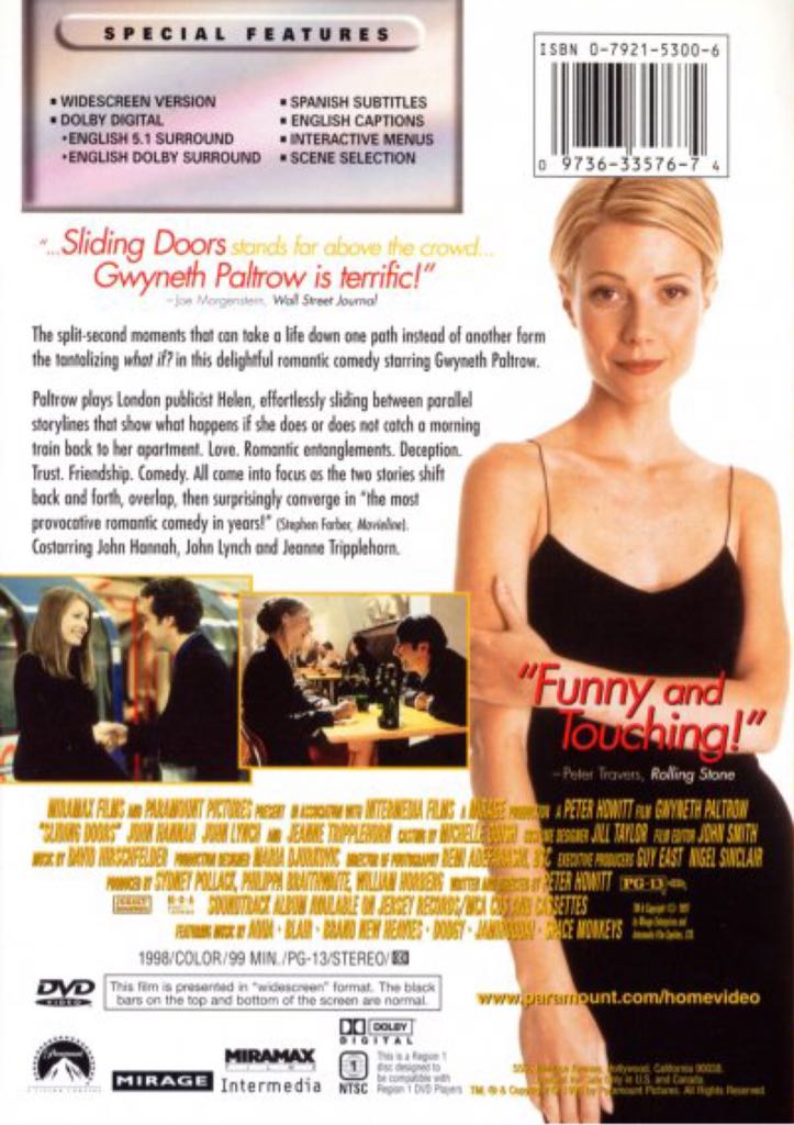 Sliding Doors DVD movie collectible - Main Image 2