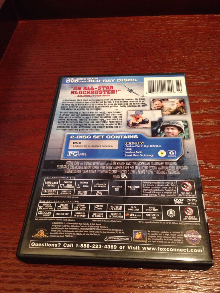 A Bridge Too Far iTunes movie collectible [Barcode 883904216520] - Main Image 2