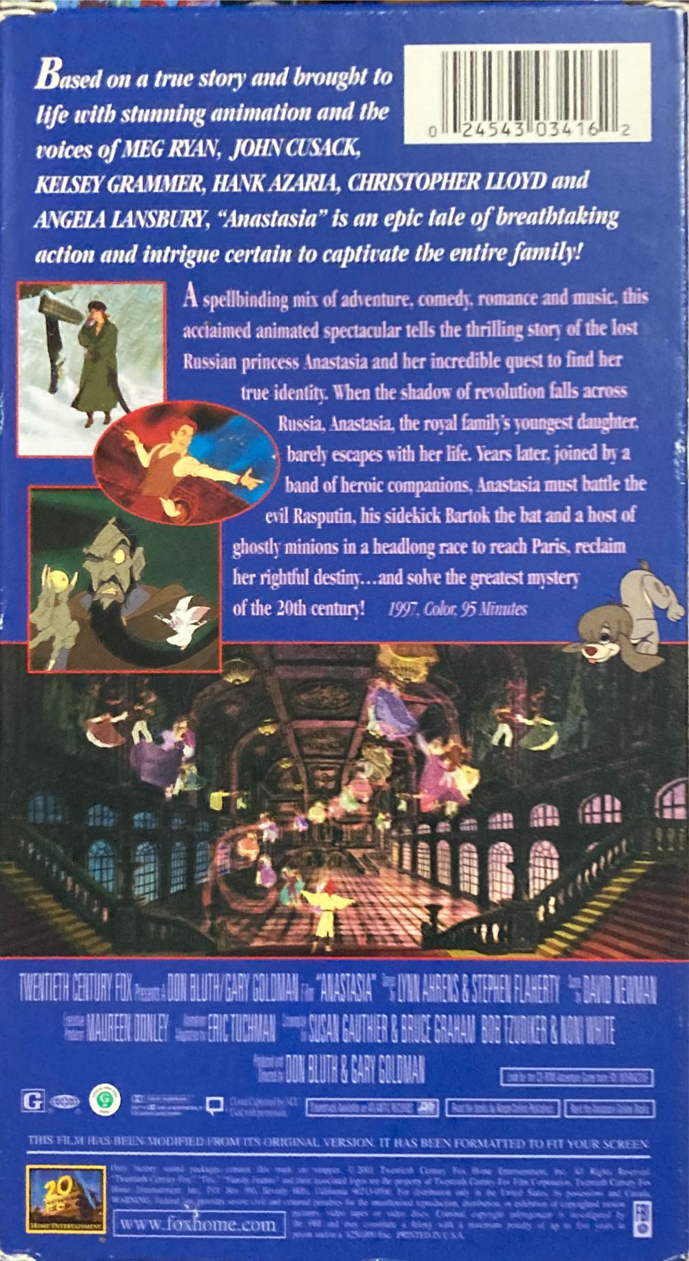 Anastasia VHS movie collectible [Barcode 024543034162] - Main Image 2