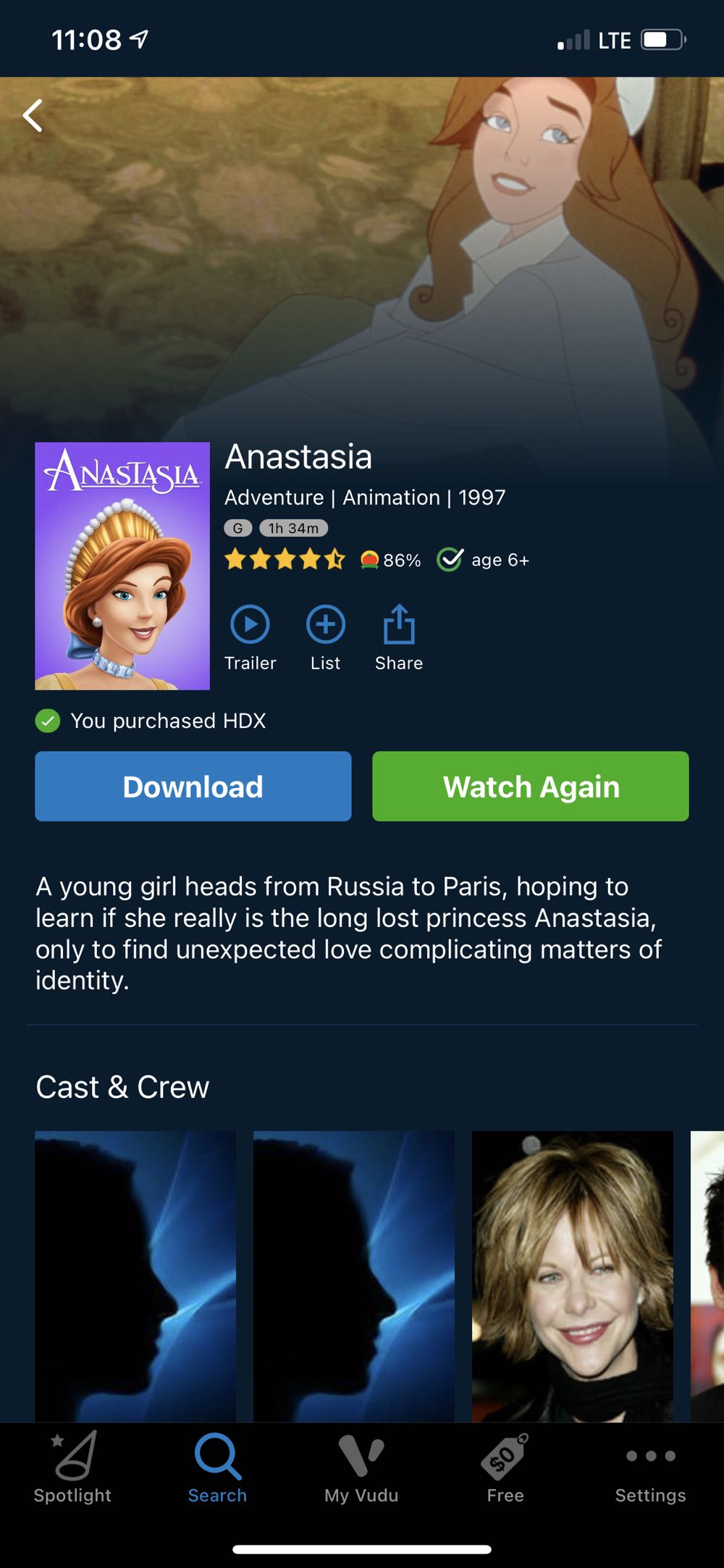 Anastasia DVD movie collectible [Barcode 024543035343] - Main Image 4