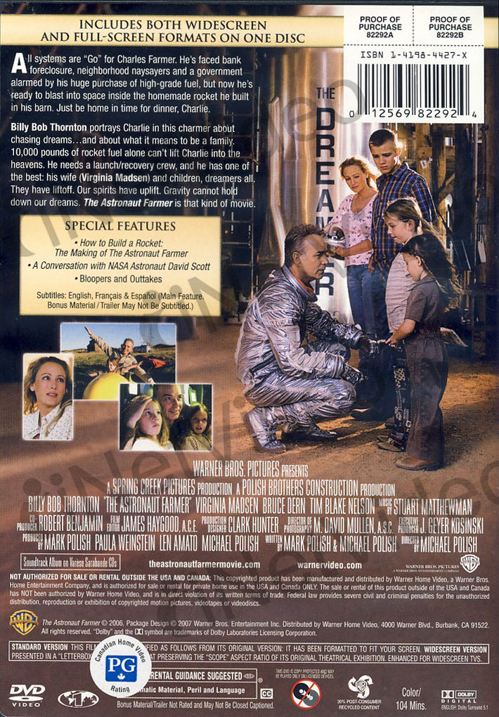 The Astronaut Farmer Unboxed DVD movie collectible [Barcode 7041271592637] - Main Image 2