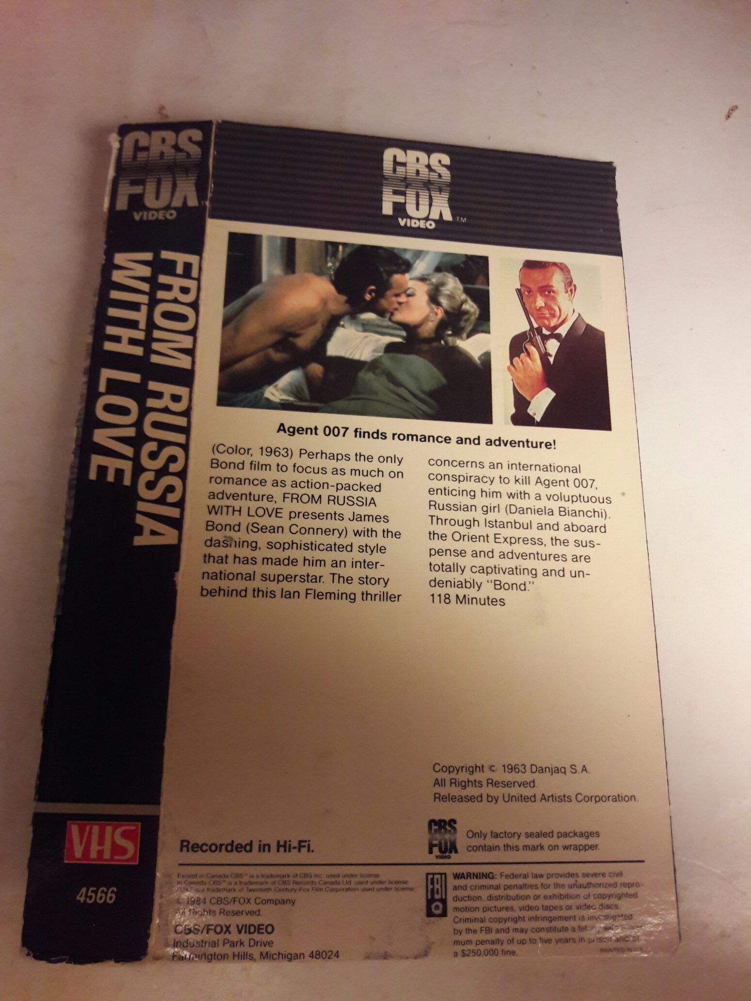 From Russia With Love DVD movie collectible [Barcode 8605009401326] - Main Image 2
