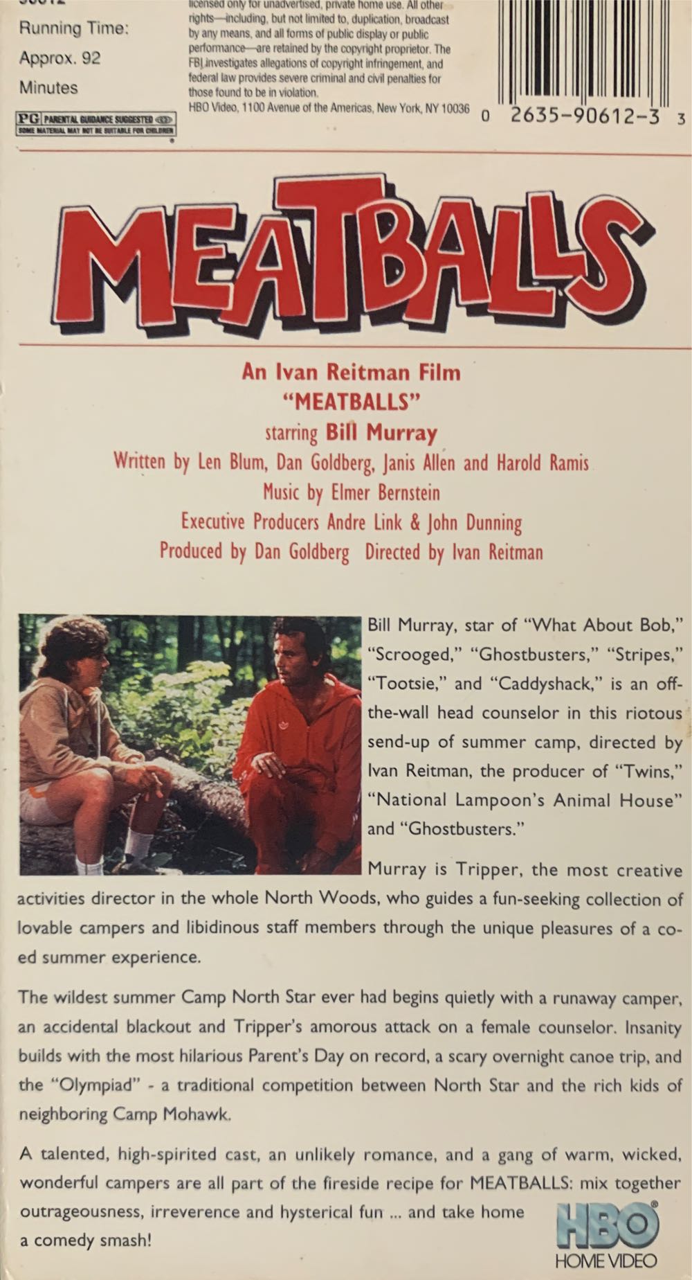 Meatballs VHS movie collectible [Barcode 026359061233] - Main Image 2