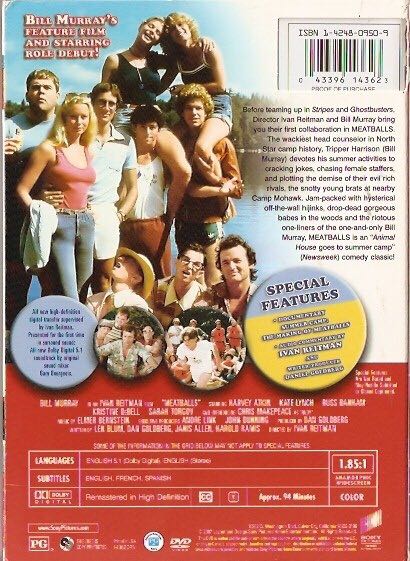 Meatballs DVD movie collectible [Barcode 043396143623] - Main Image 2