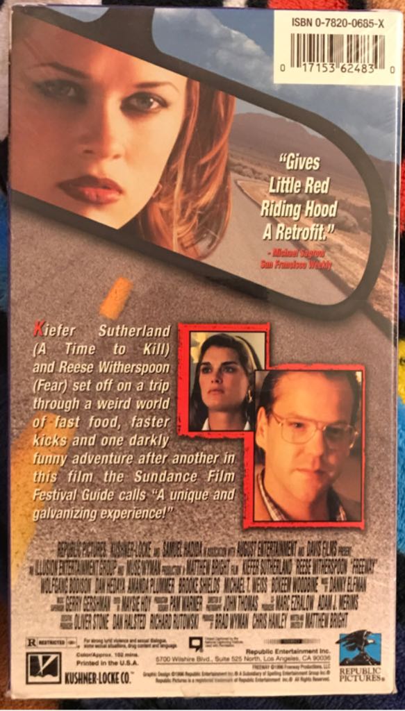 Freeway VHS movie collectible [Barcode 017153624830] - Main Image 2