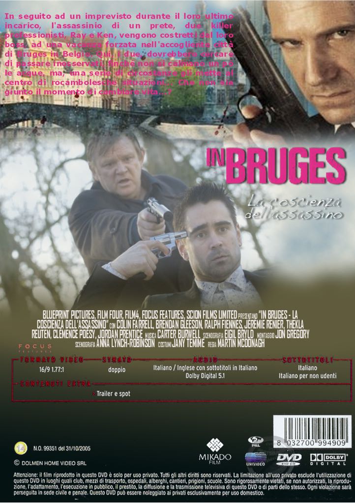 In Bruges DVD movie collectible [Barcode 5050582562934] - Main Image 2