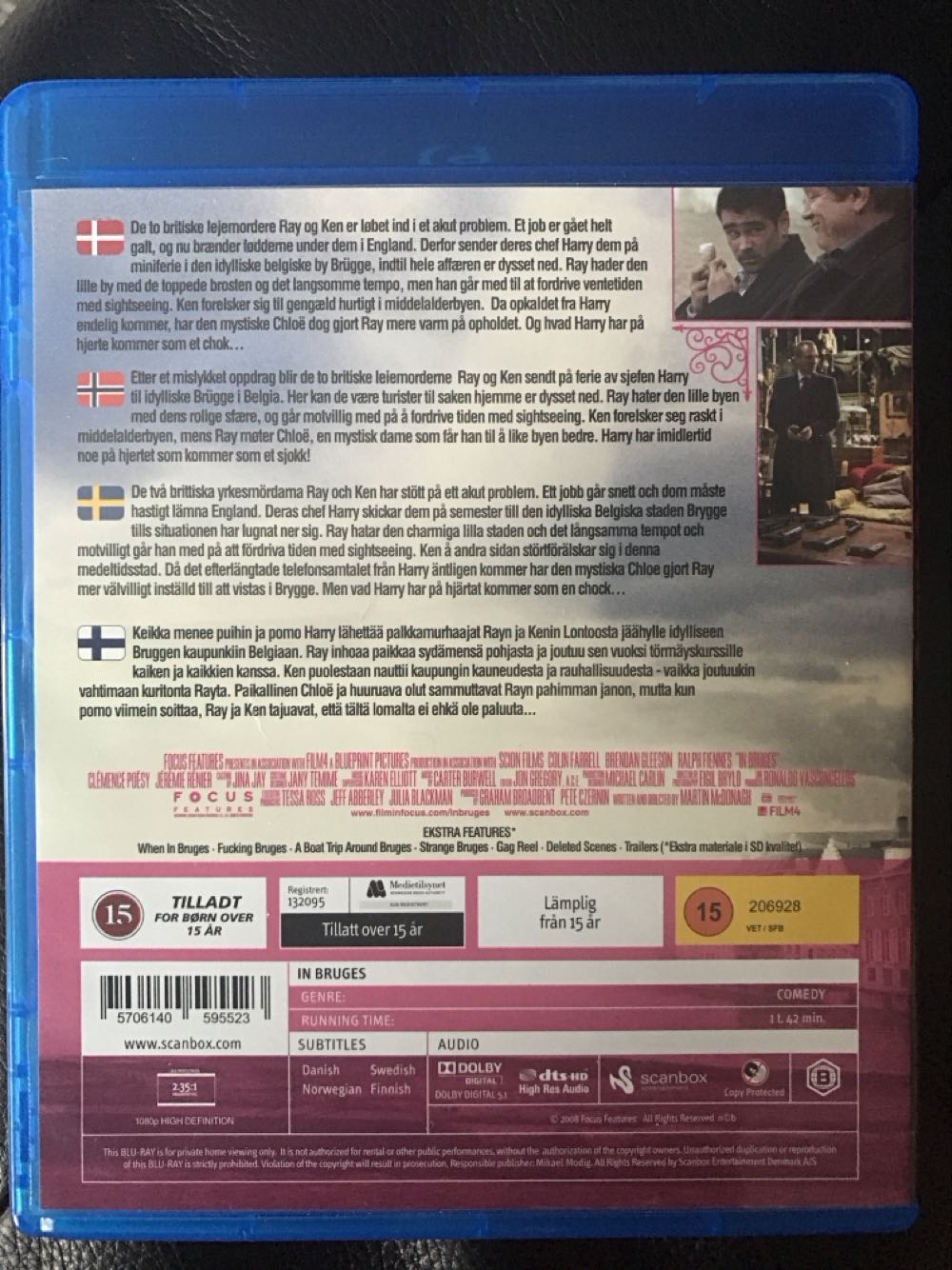 In Bruges Blu-ray movie collectible [Barcode 5706140595523] - Main Image 2