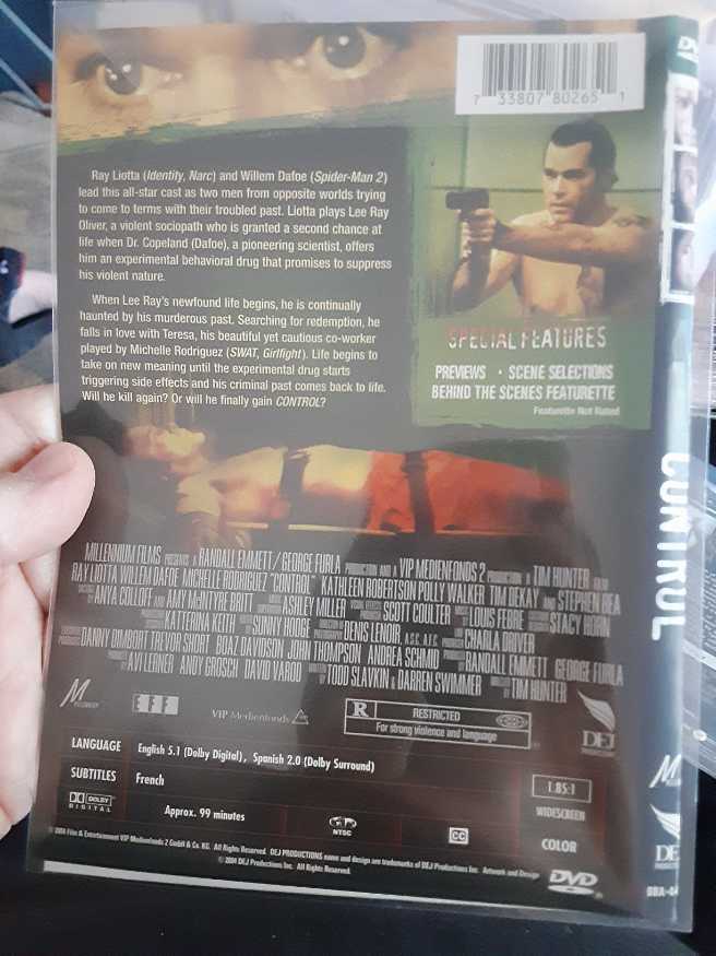 Control: Sentenced To Death... Chosen To Live... Destined To Kill Again. (DVD - UPC#733807802651) DVD movie collectible [Barcode 733807802651] - Main Image 2