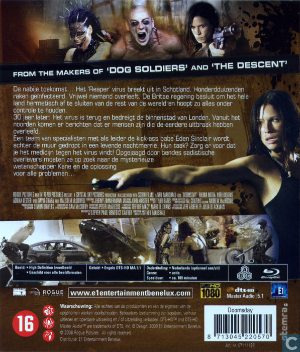 Doomsday Blu-ray movie collectible [Barcode 5050582572230] - Main Image 2