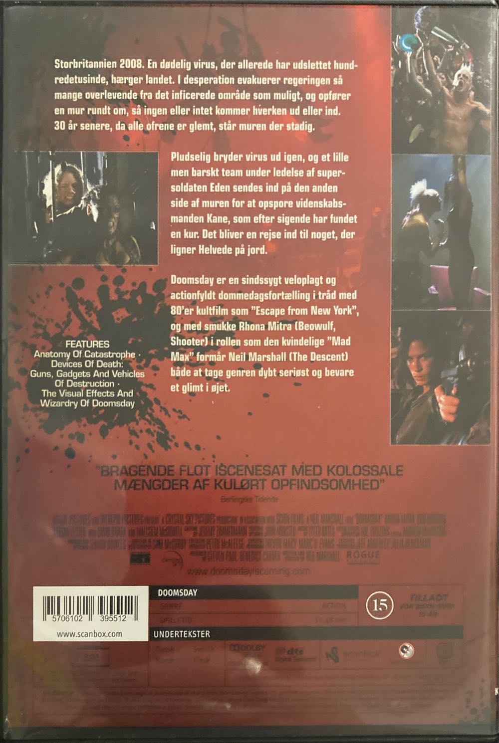 Doomsday DVD movie collectible [Barcode 5706102395512] - Main Image 2