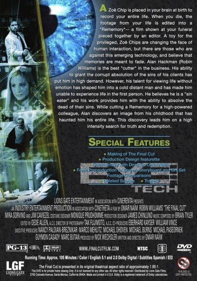 The Final Cut DIVX movie collectible [Barcode 03135211] - Main Image 2