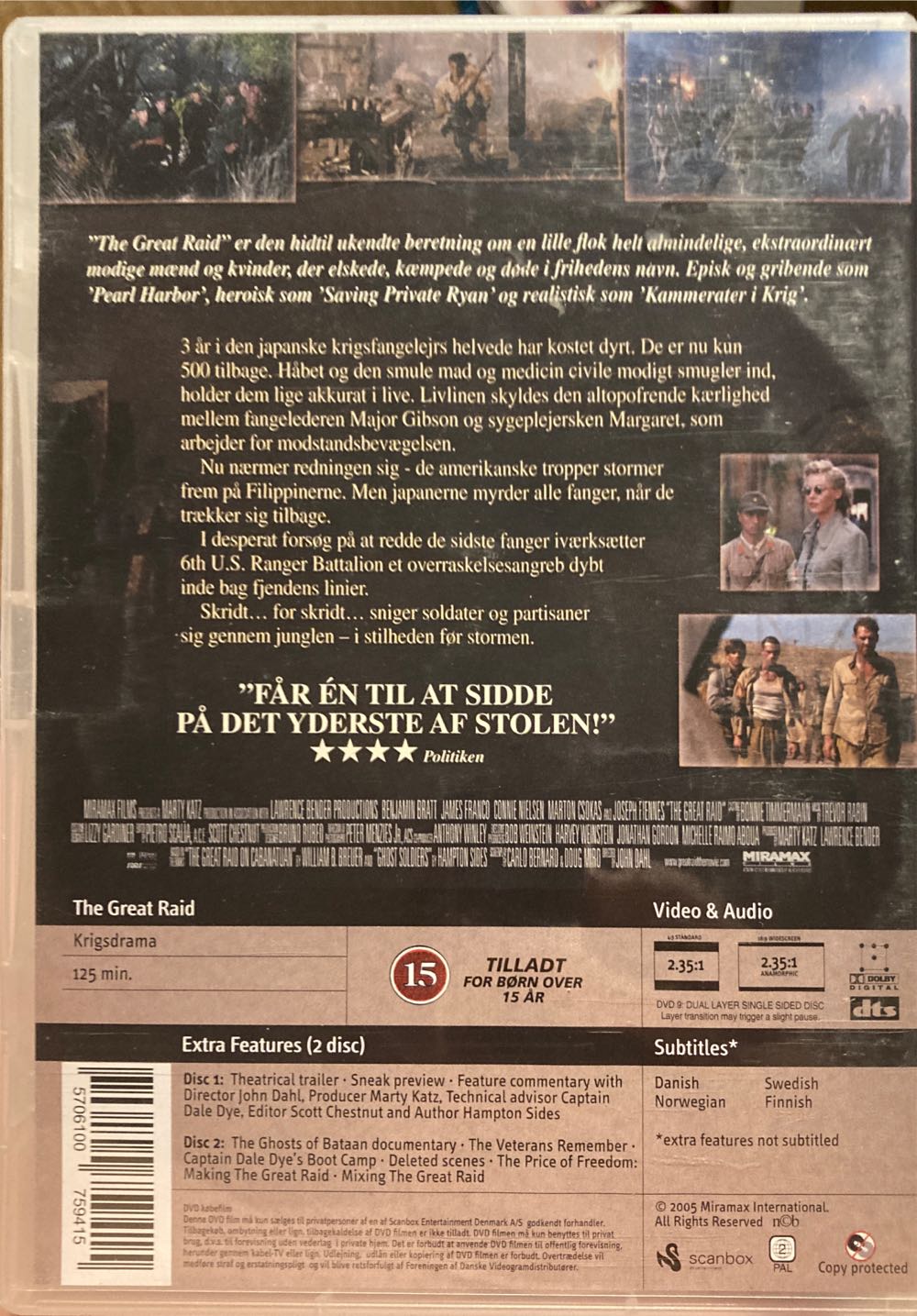 The Great Raid DVD movie collectible [Barcode 5706100759415] - Main Image 2