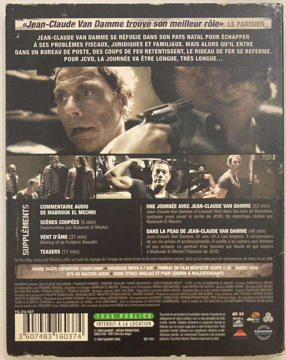 JCVD Blu-ray movie collectible [Barcode 3607483160374] - Main Image 2